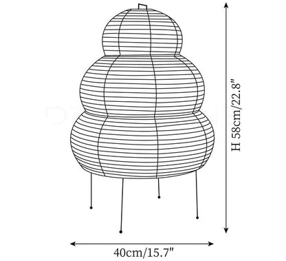 Nora | Lámpara Japonesa